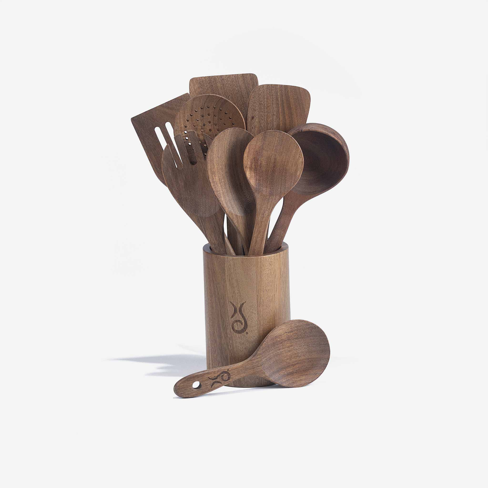 Acacia Wood Utensil Set - Image 4